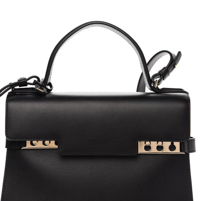 Delvaux Calfskin MM Tempete Satchel Black 13 of 13
