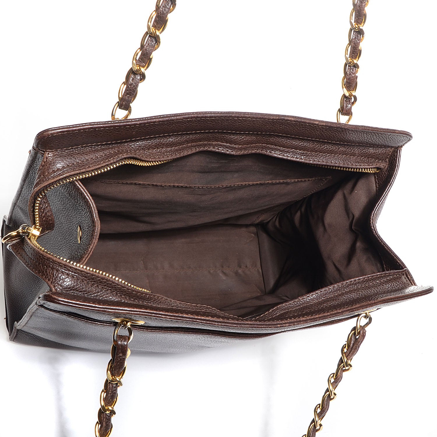 Chanel Caviar Shoulder Bag Brown 5 of 7