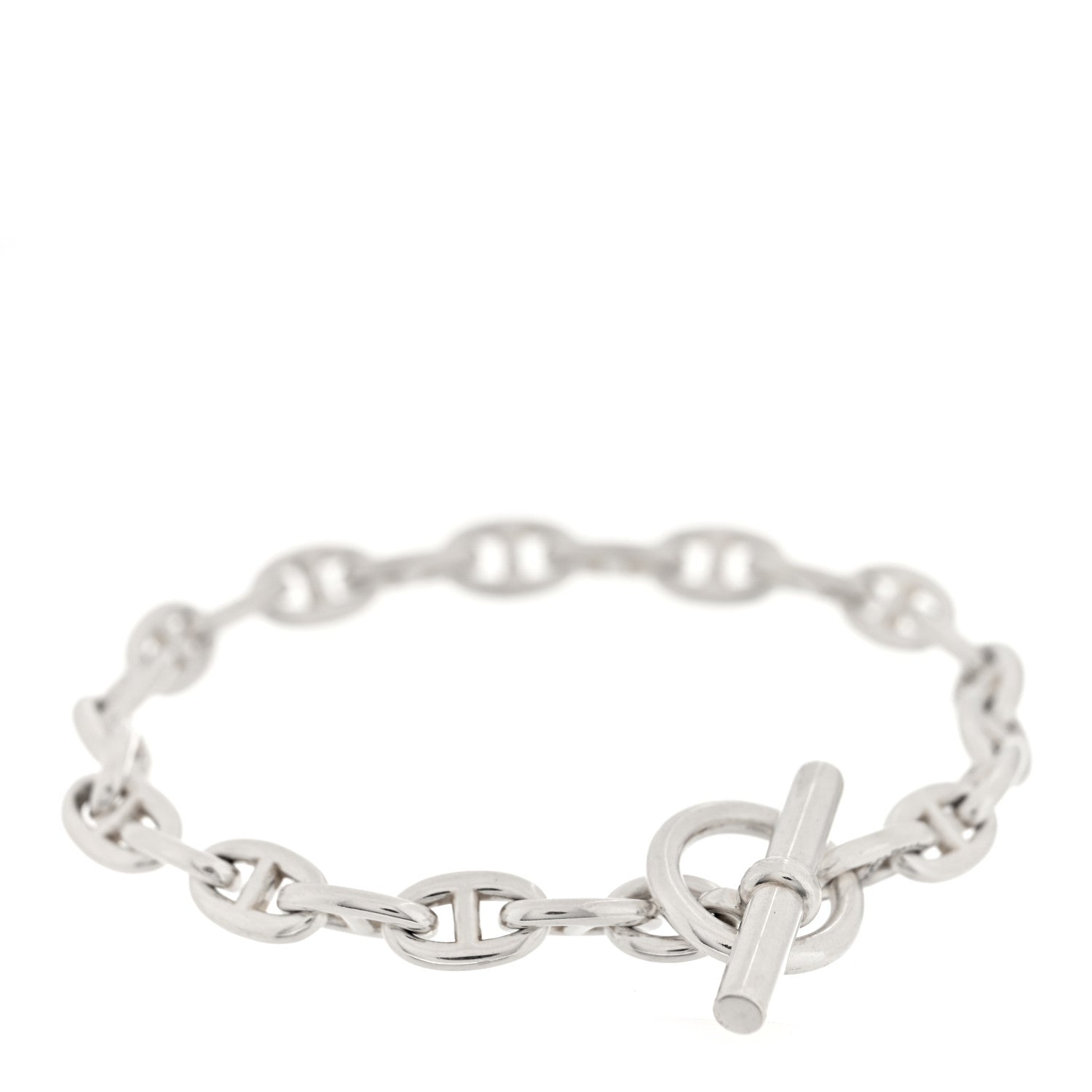 Hermes Sterling Silver Chaine D'Ancre Bracelet 2 of 4