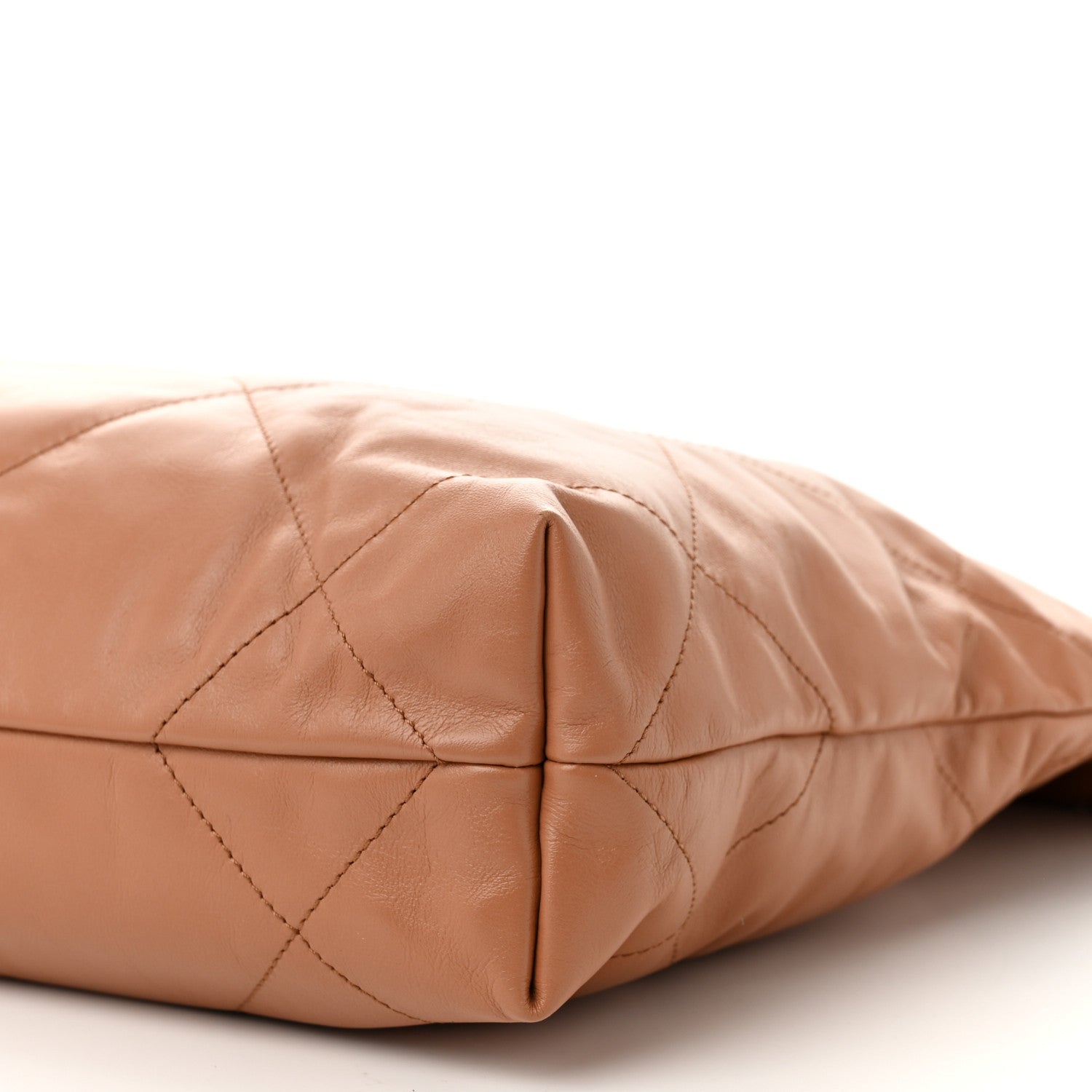 Chanel Shiny Calfskin Quilted Small Chanel 22 Camel 10 of 10