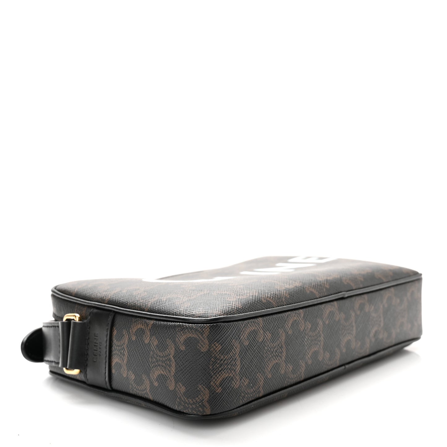 Triomphe Canvas Medium Messenger Bag Black