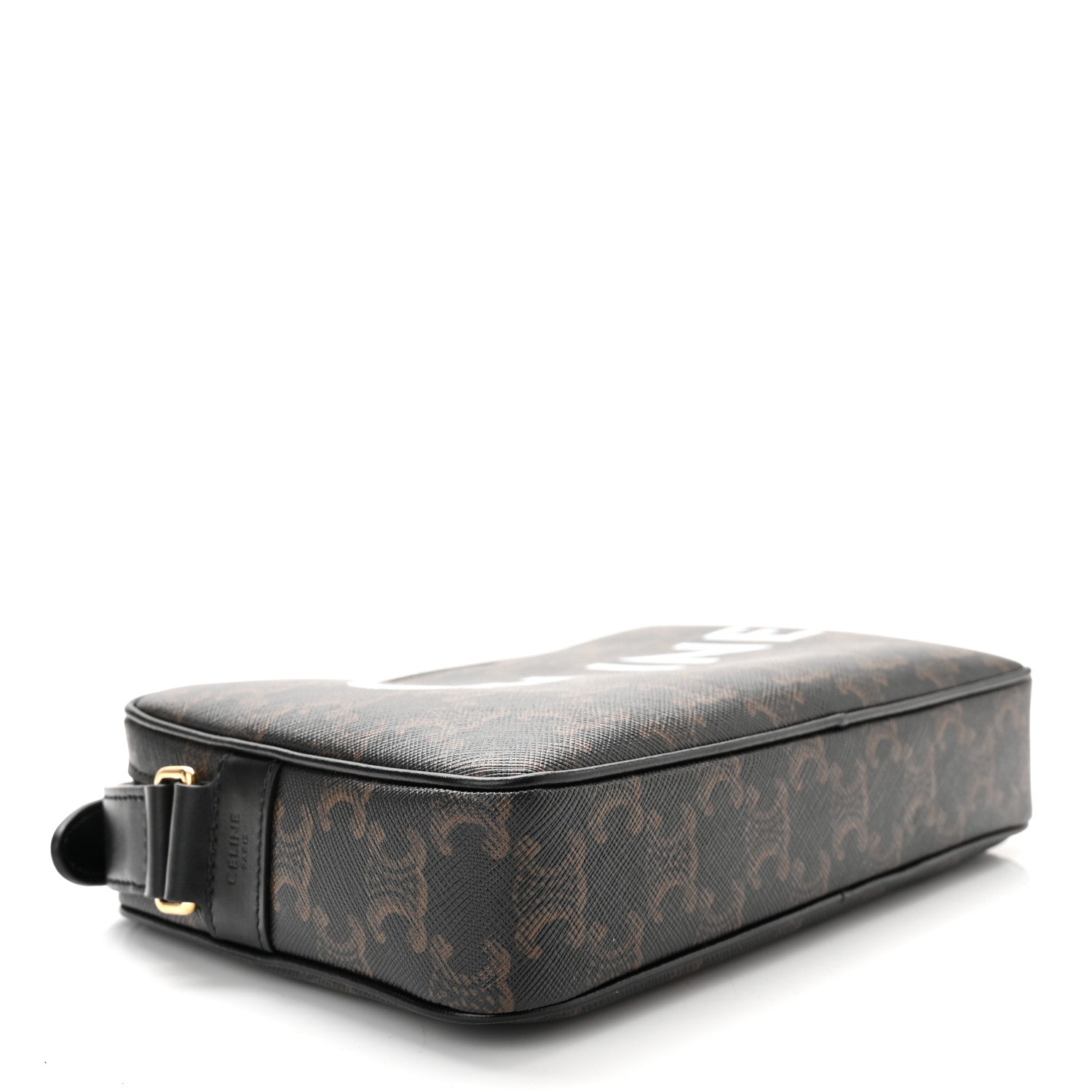 Celine Triomphe Canvas Medium Messenger Bag Black 4 of 10