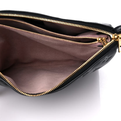 Louis Vuitton Lambskin Embossed Monogram Coussin PM Black 7 of 12