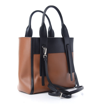 Prada Grace Lux Light Small Ouverture Shoulder Bag Light Cognac Black 4 of 10