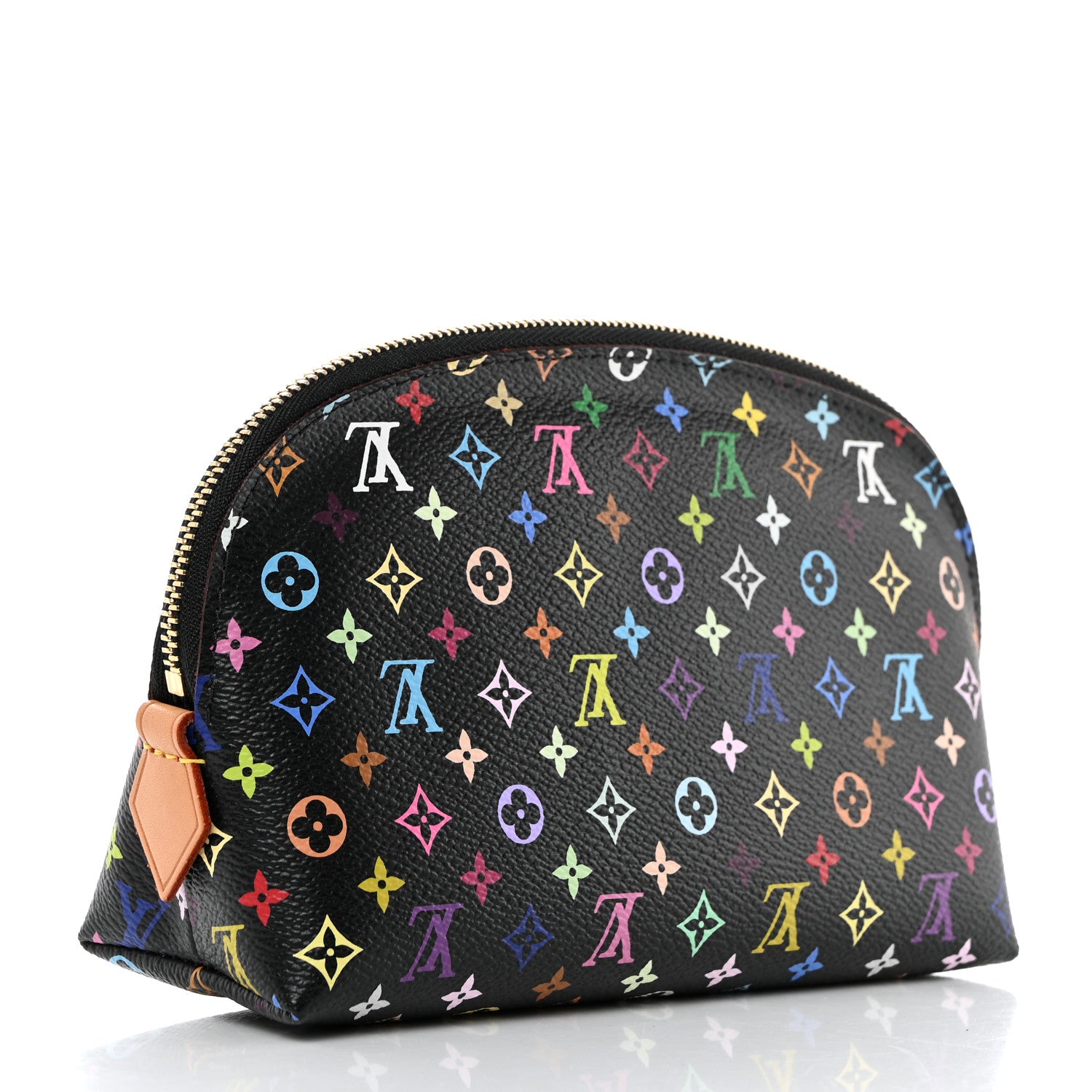 Louis Vuitton Monogram Multicolor Cosmetic Pouch Black Grenade 3 of 6