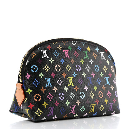 Louis Vuitton Monogram Multicolor Cosmetic Pouch Black Grenade 3 of 6