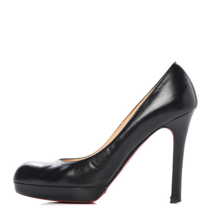 Christian Louboutin Calfskin Bruges 120 Pumps 38.5 Black 1 of 24