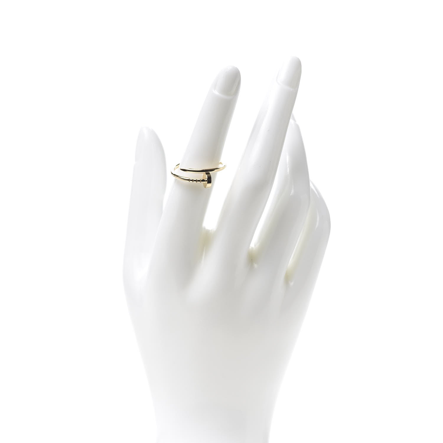 Cartier 18K Yellow Gold Small Juste Un Clou Ring 56 7.5 2 of 7