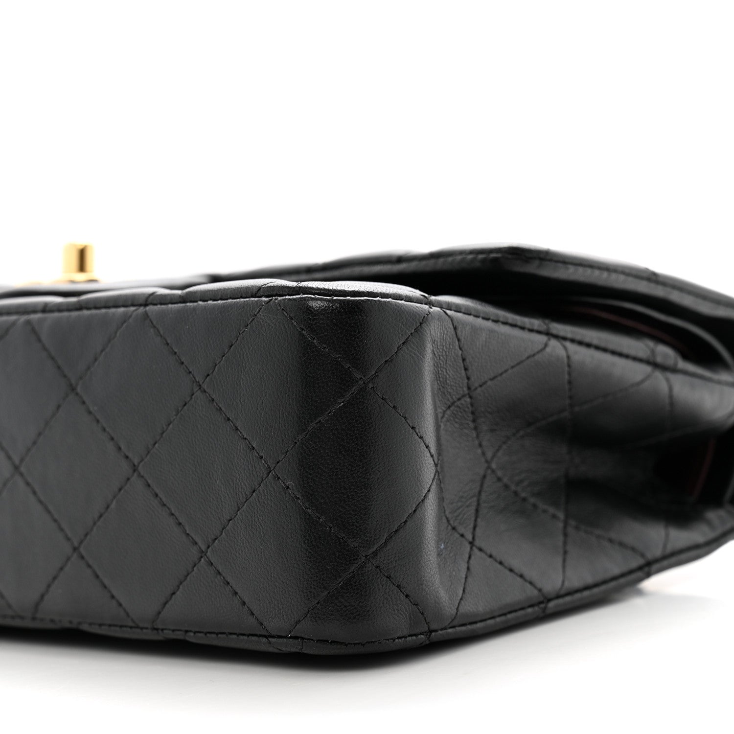 Chanel Lambskin Quilted Medium Double Flap Black 10 of 11
