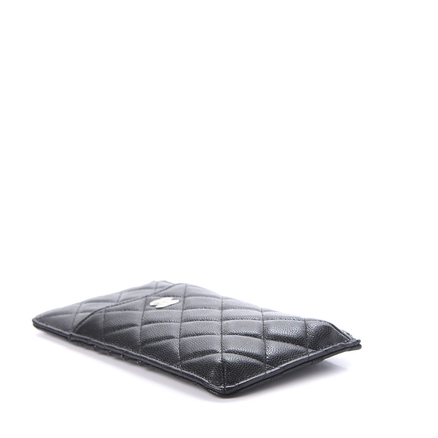 Chanel Caviar Quilted Classic Flat Wallet Pouch Black 3 of 11