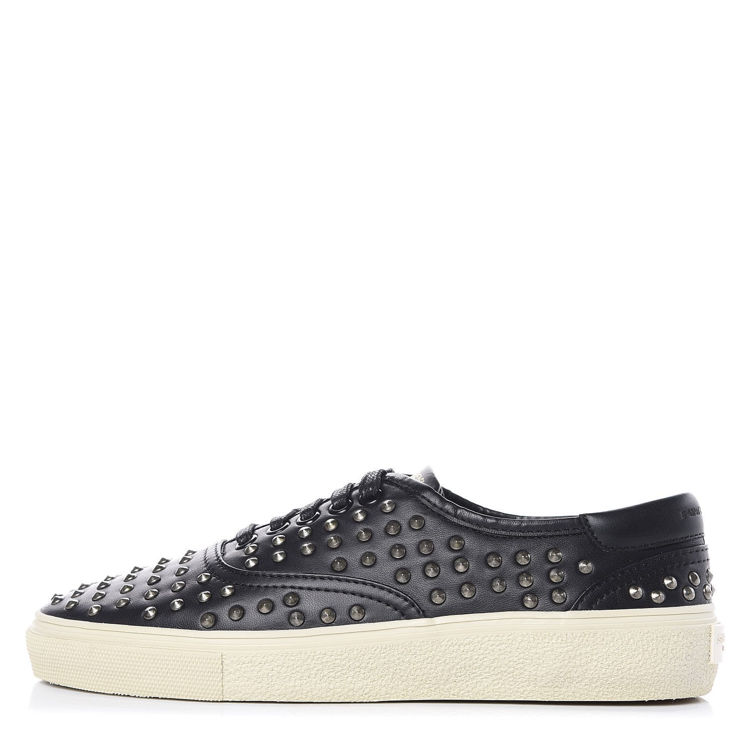 Saint Laurent Nappa Mens Studded Skate 20 Lace Up Sneakers 40 Black 1 of 11