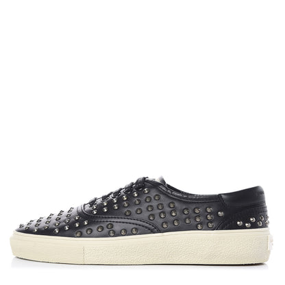 Saint Laurent Nappa Mens Studded Skate 20 Lace Up Sneakers 40 Black 1 of 11