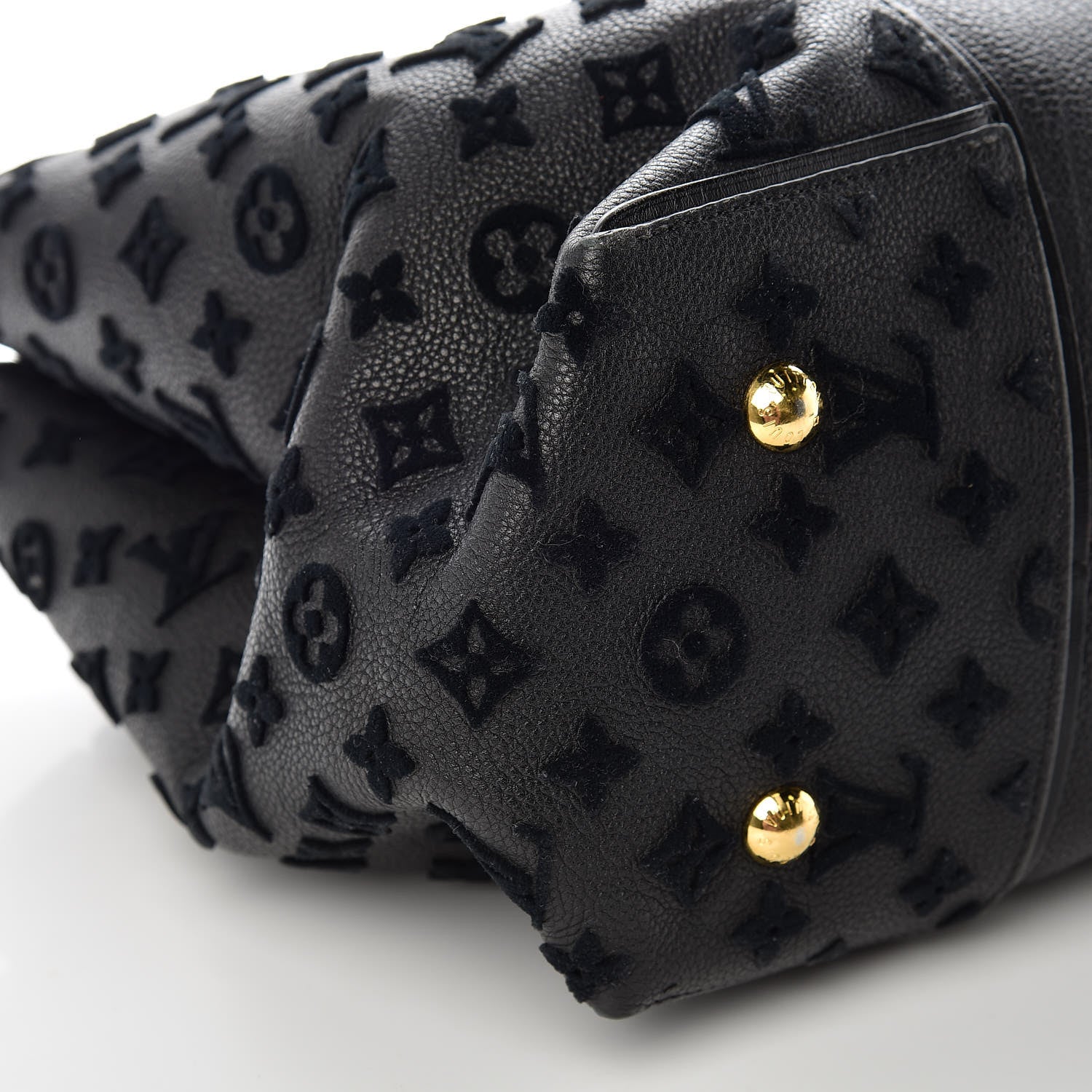 Louis Vuitton Cuir Orfevre Veau Cachemire Tote W GM Black 9 of 14