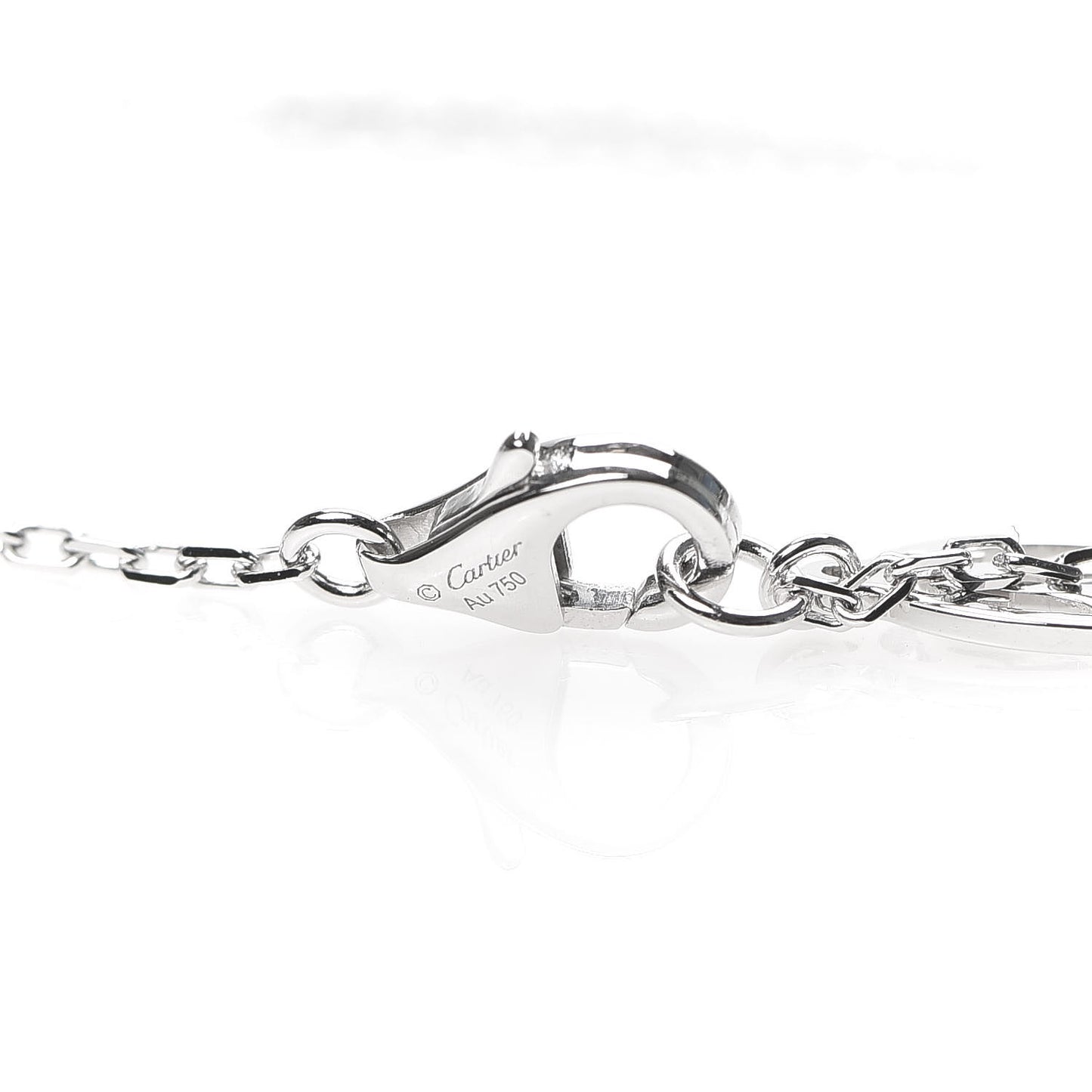 18K White Gold Diamond LM D'Amour Pendant Necklace