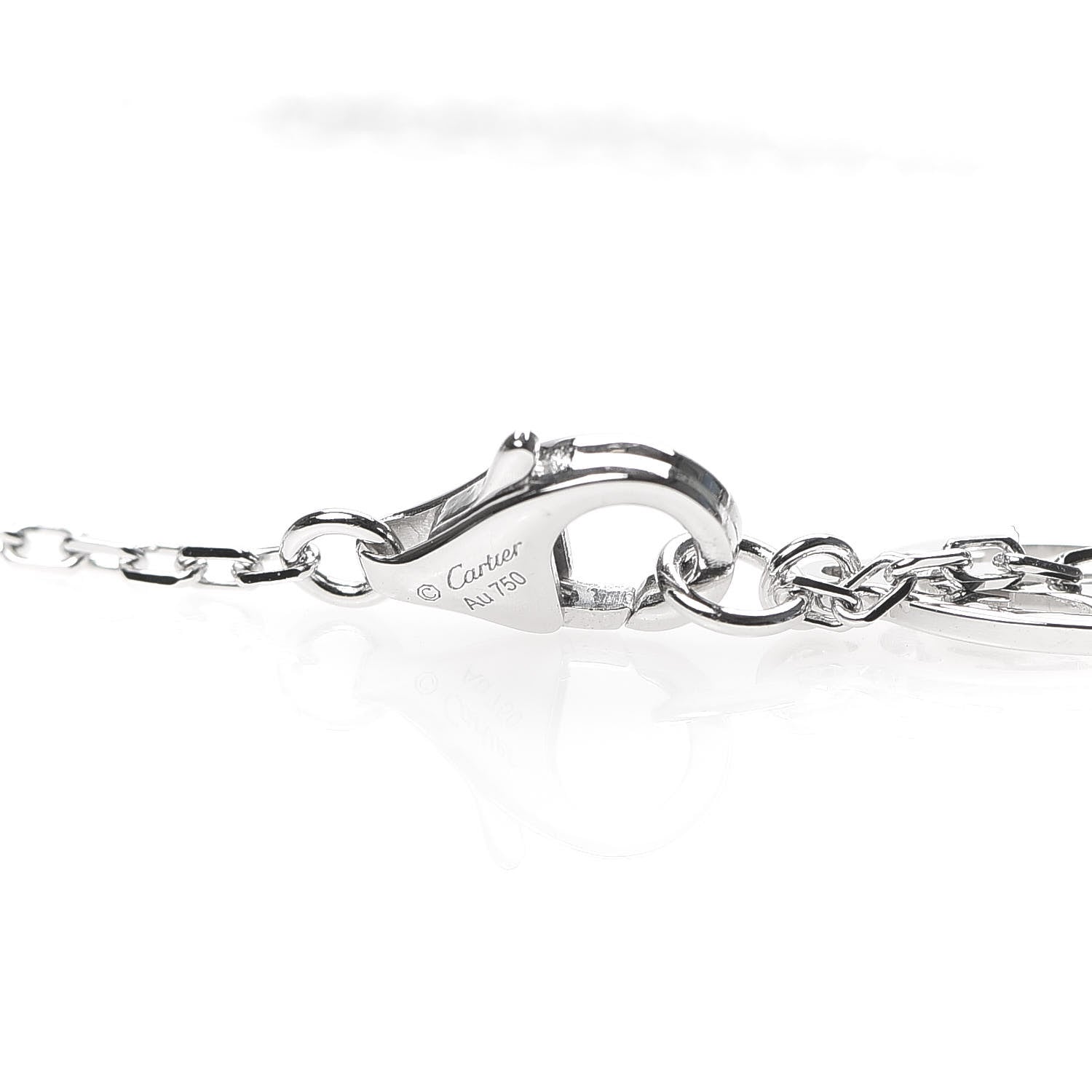 Cartier 18K White Gold Diamond LM D'Amour Pendant Necklace 4 of 7