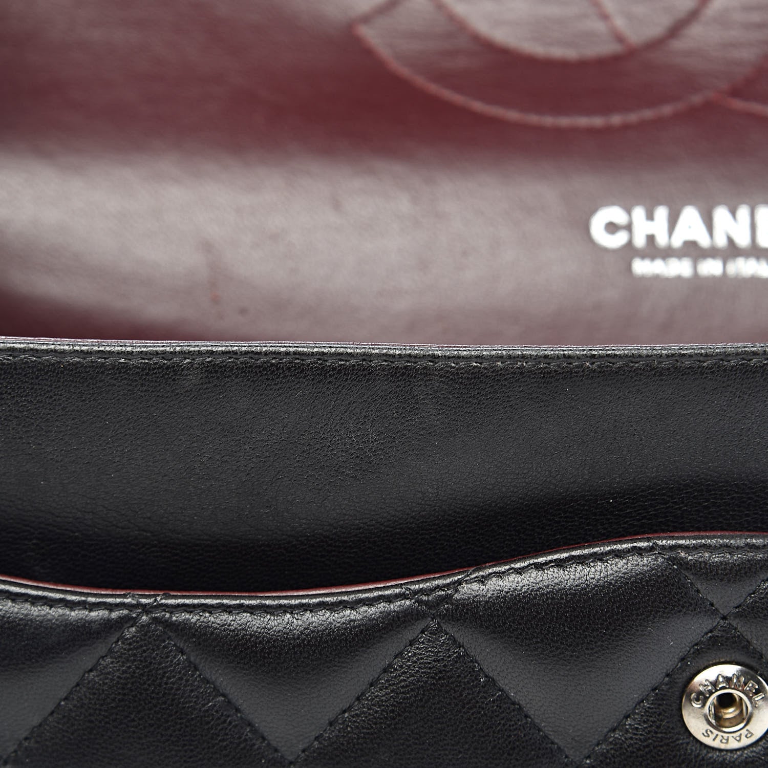 Chanel Lambskin Quilted Jumbo Double Flap Black 14 of 18