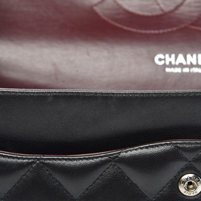 Chanel Lambskin Quilted Jumbo Double Flap Black 14 of 18