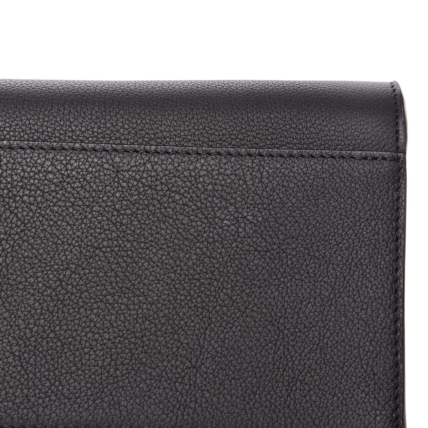 Soft Calfskin Lockme Tote MM Black