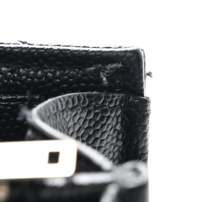 Saint Laurent Grain De Poudre Matelasse Chevron Monogram Chain Wallet Black 12 of 16