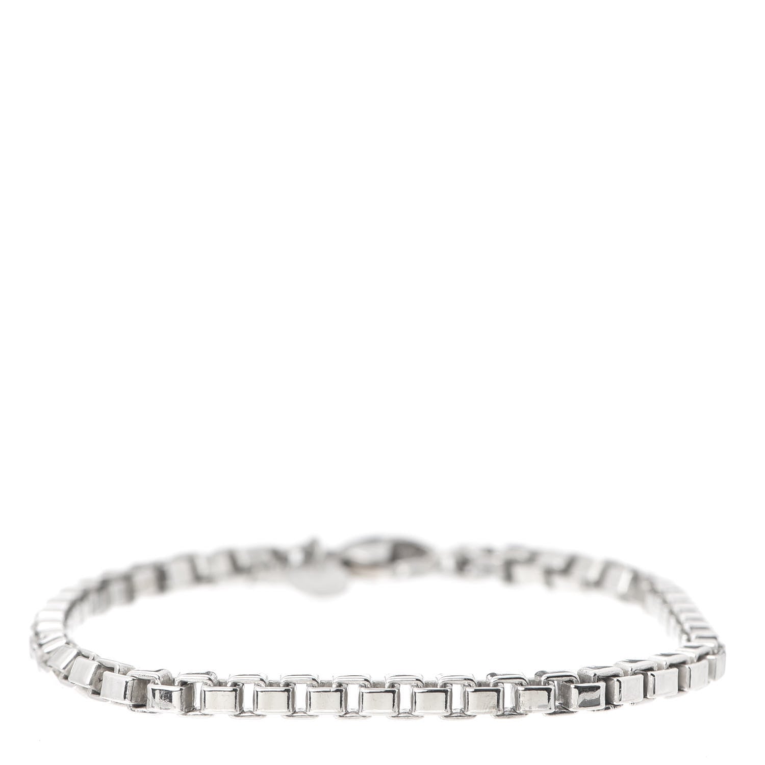 Tiffany Sterling Silver 4mm Venetian Link Bracelet 1 of 6
