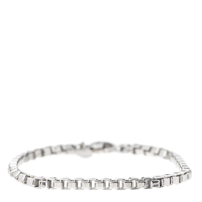 Tiffany Sterling Silver 4mm Venetian Link Bracelet 1 of 6