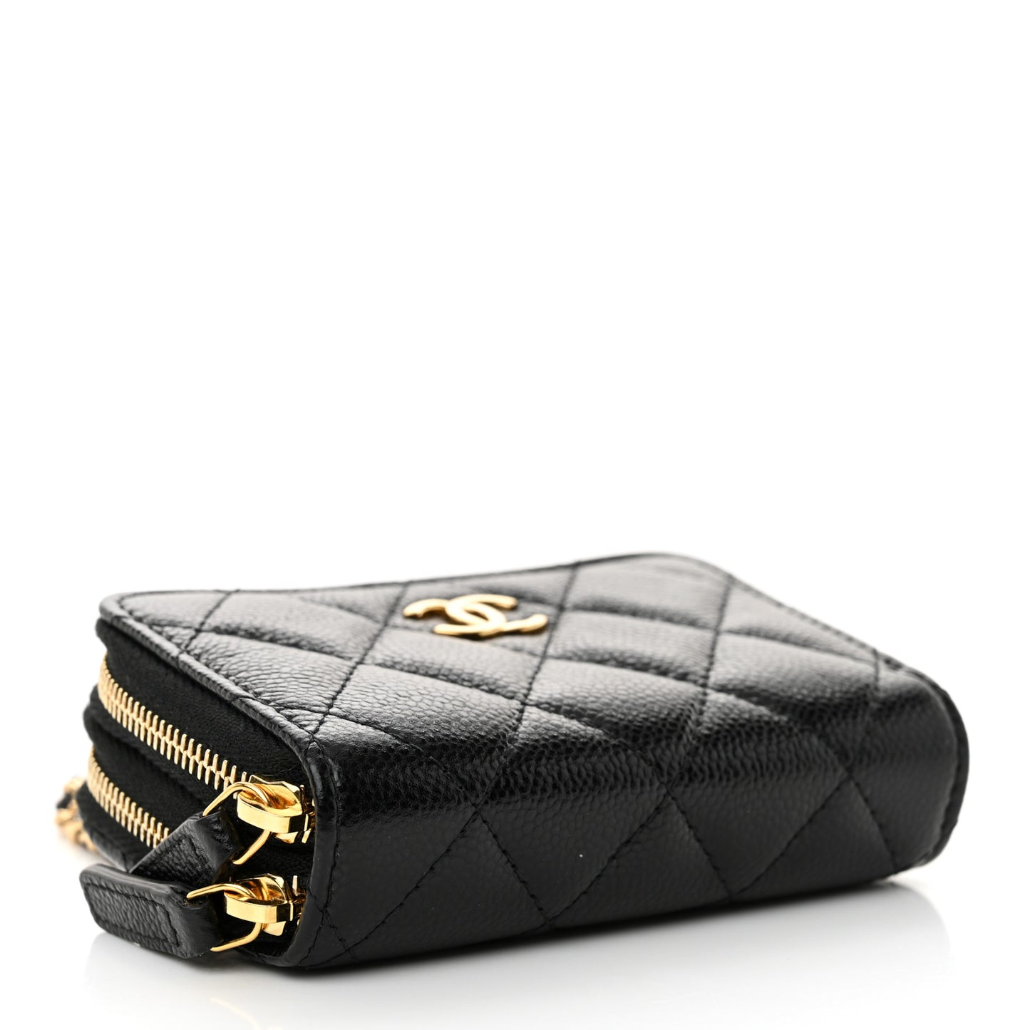 Caviar Quilted Miss Coco Clutch With Chain Bag Black