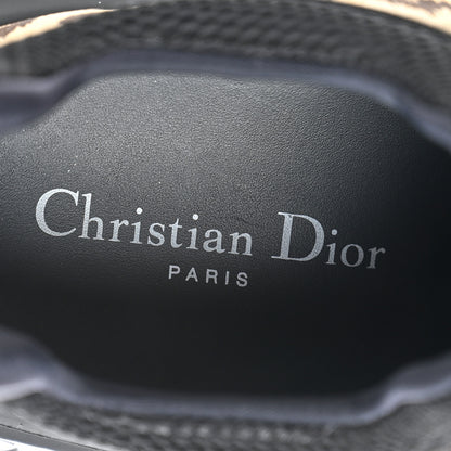 Christian Dior Technical Fabric Nylon Leopard Print Womens D-Wander Sneakers Black 8 of 9