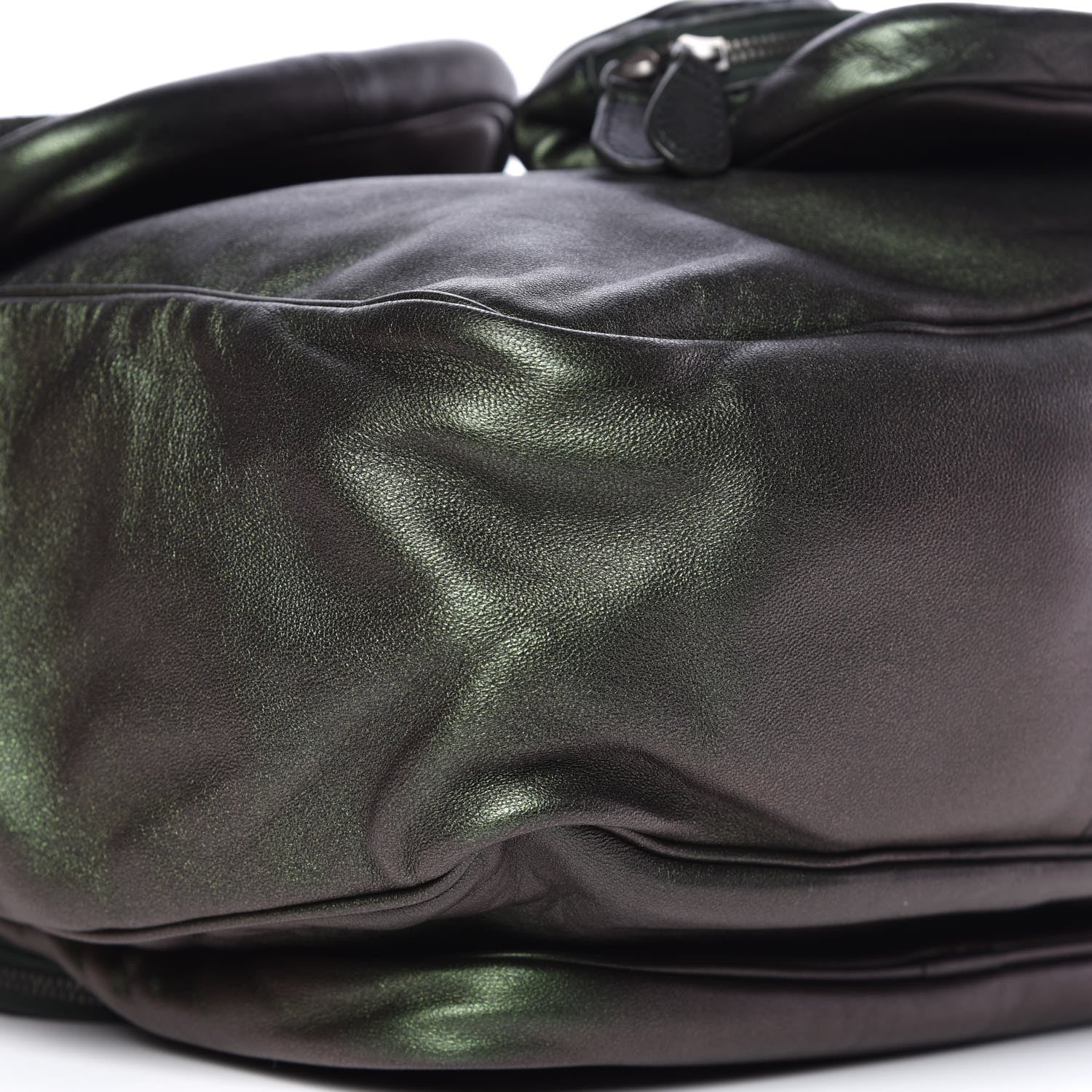 Bottega Veneta Iridescent Scarabee Multi Pocket Tote Bag Green 9 of 10