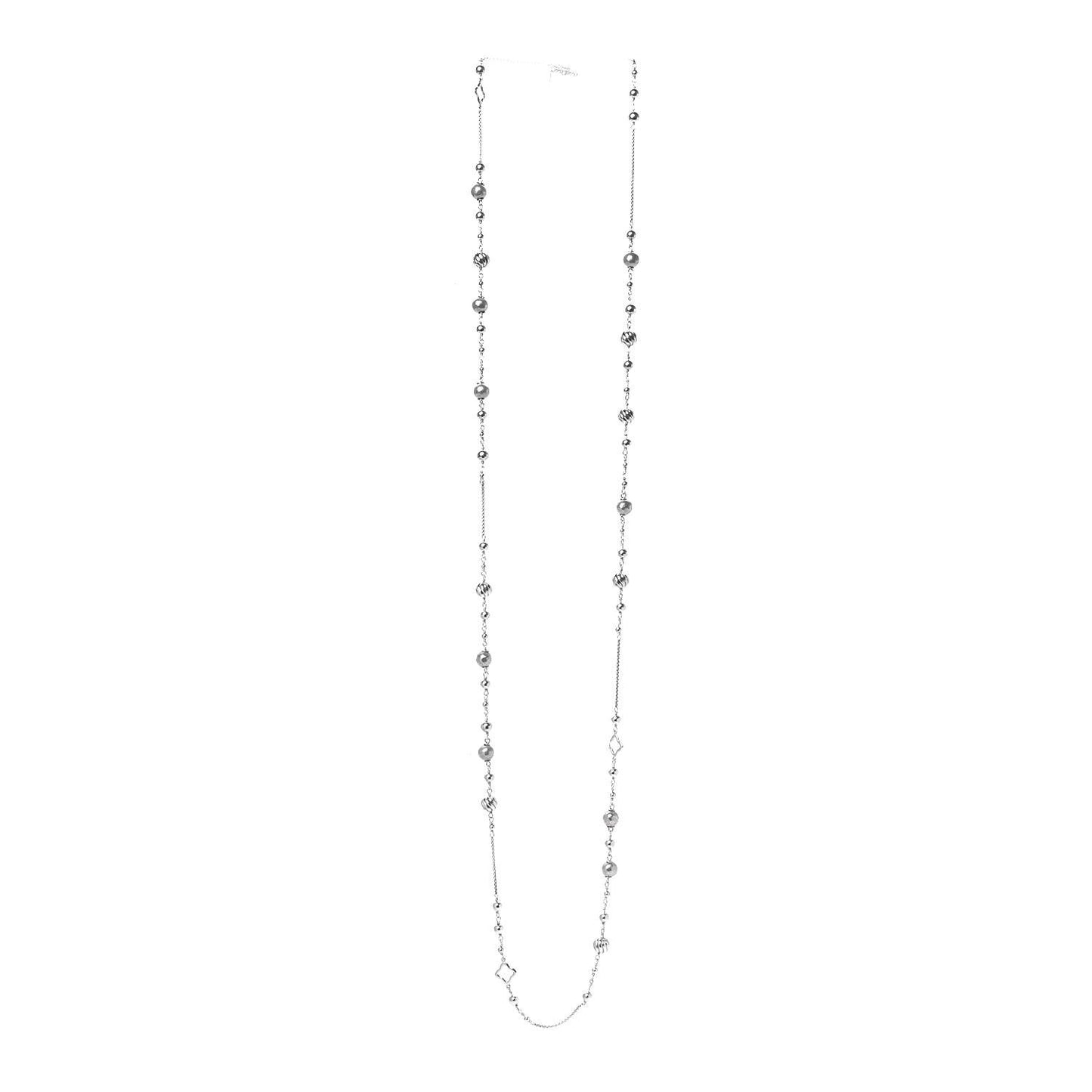 Sterling Silver Bijoux Bead Chain Necklace