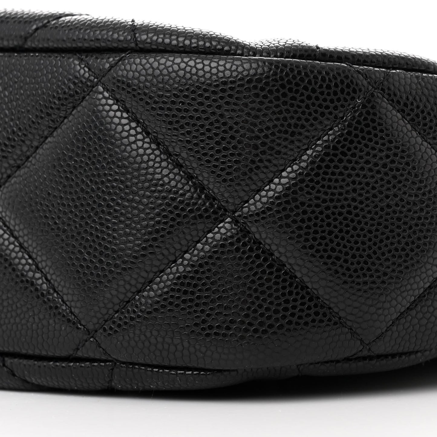 Caviar Quilted Hobo Black