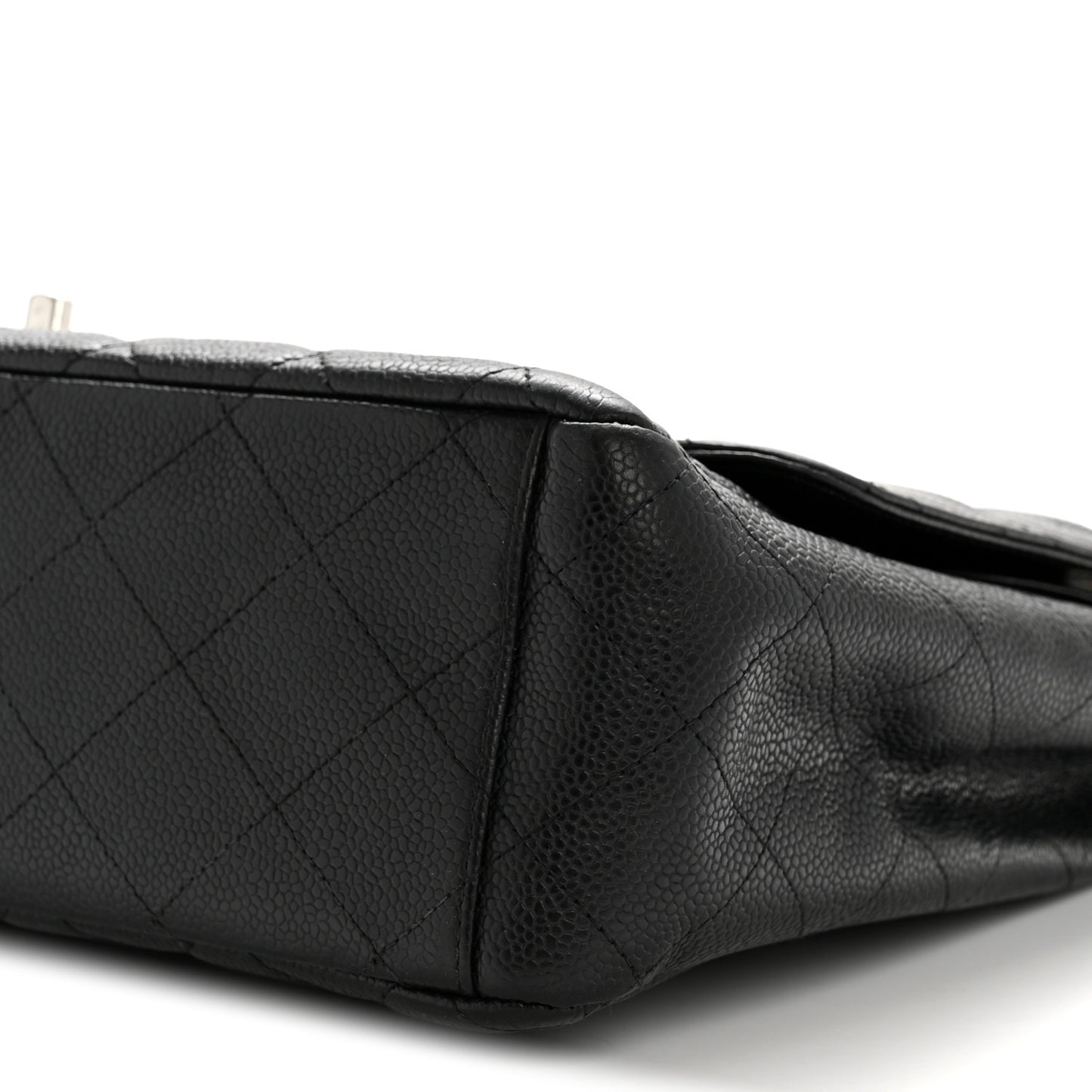 Caviar Quilted Maxi Double Flap Black