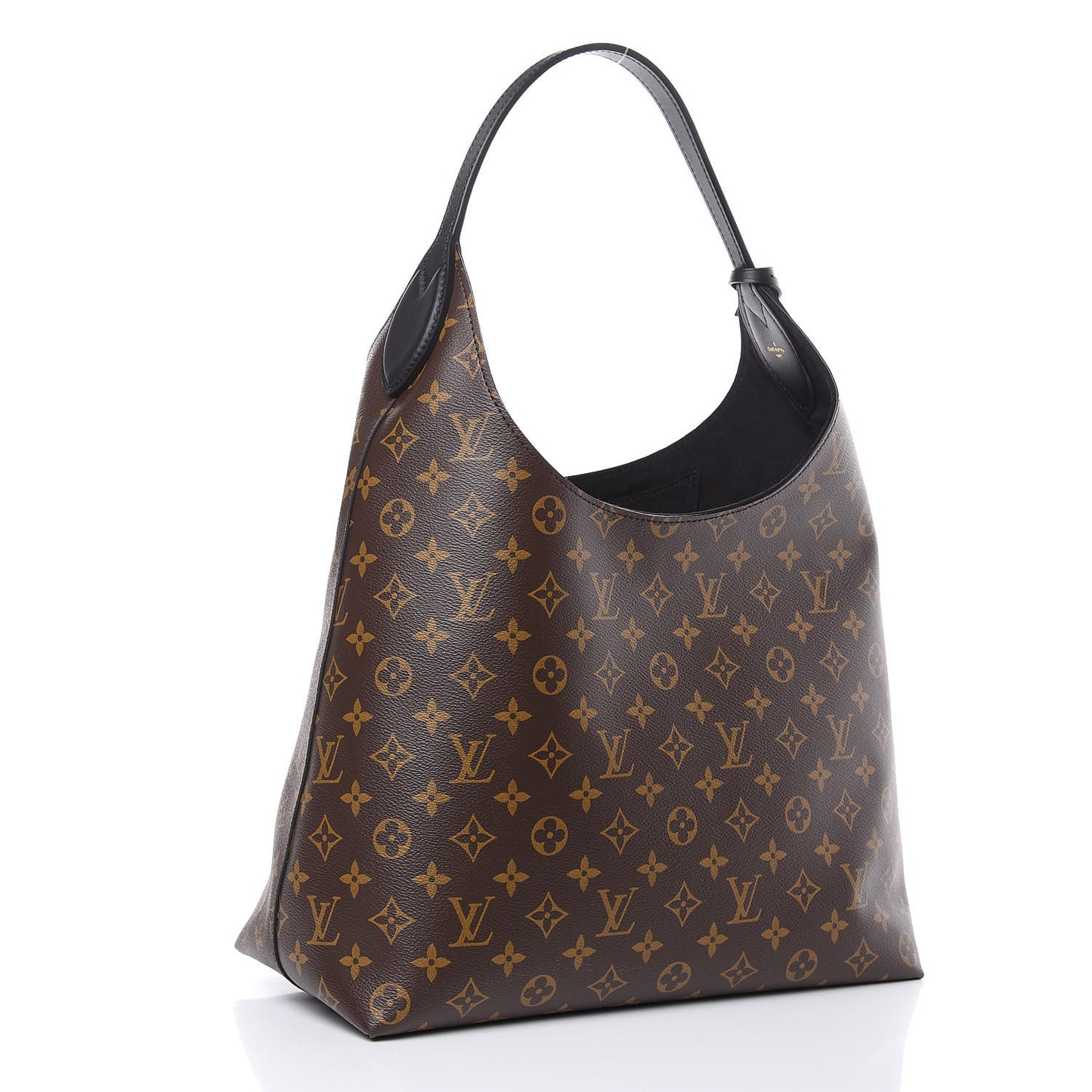 Monogram Flower Hobo Black