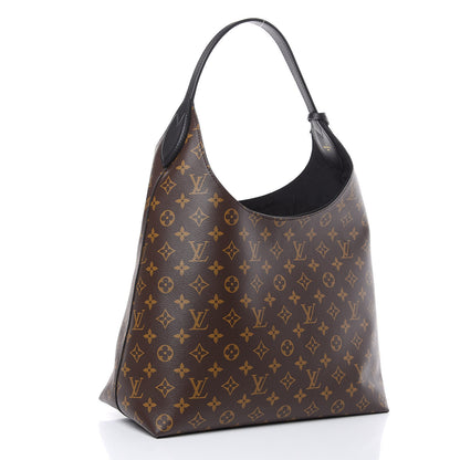Louis Vuitton Monogram Flower Hobo Black 3 of 9