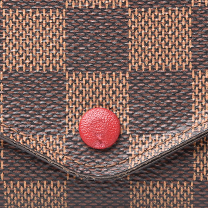 Louis Vuitton Damier Ebene Josephine Wallet Red 13 of 13