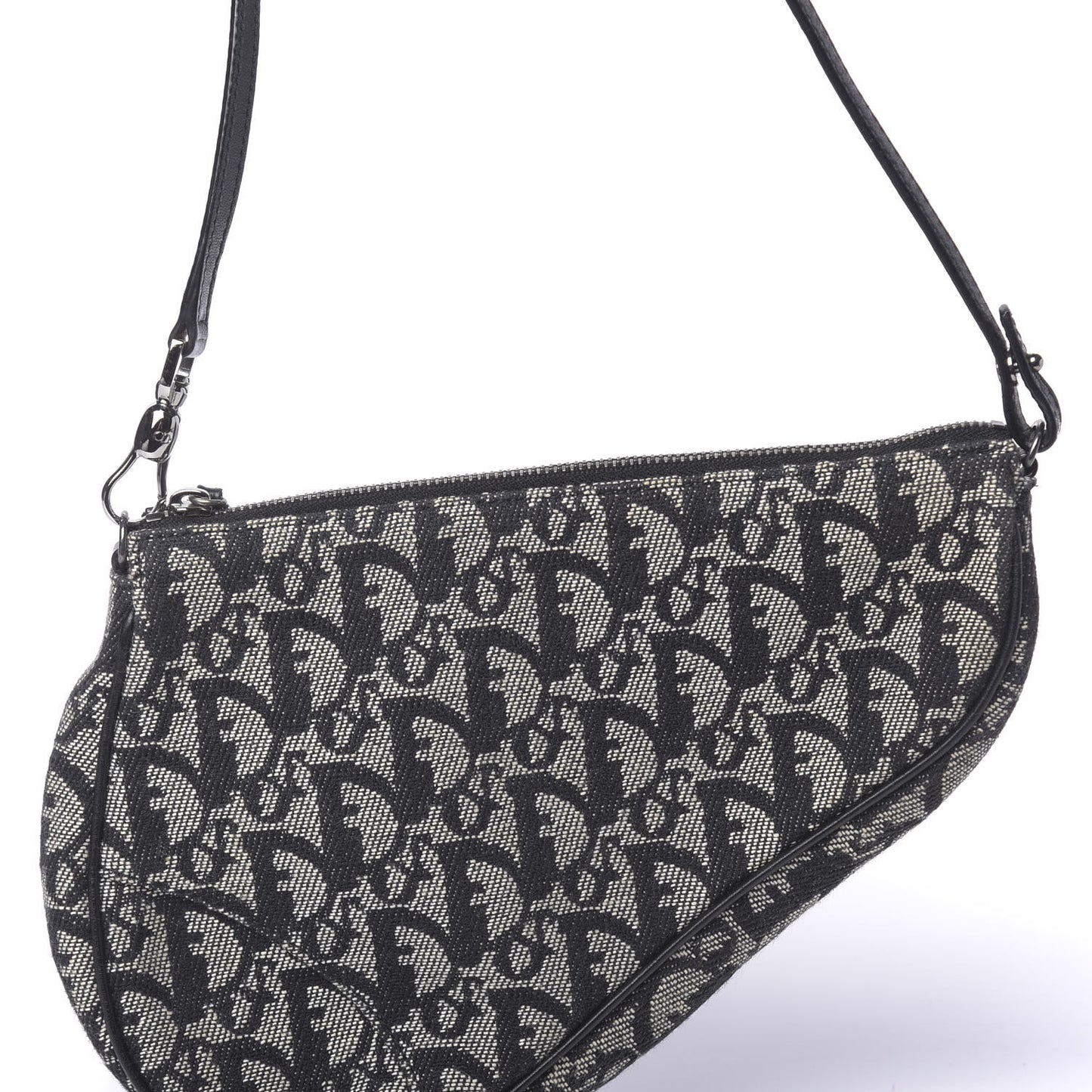 Monogram Mini Saddle Pochette Black