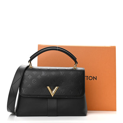 Louis Vuitton Calfskin Monogram Very One Handle Black 10 of 10
