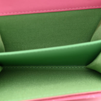 Chanel Caviar Quilted Filigree Flap Card Holder Pink Blue Green 5 of 8