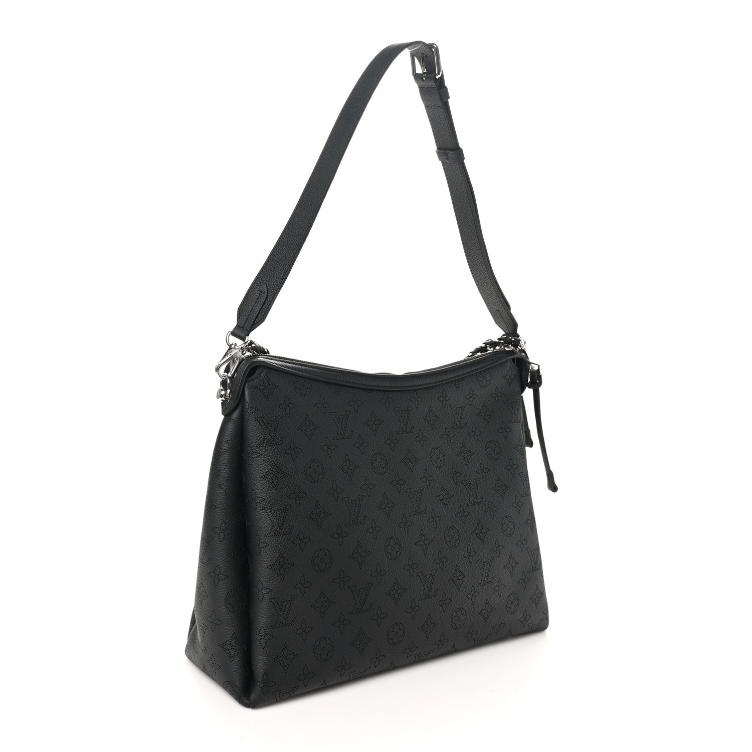 Louis Vuitton Mahina Braided Hand It All MM Black 2 of 10