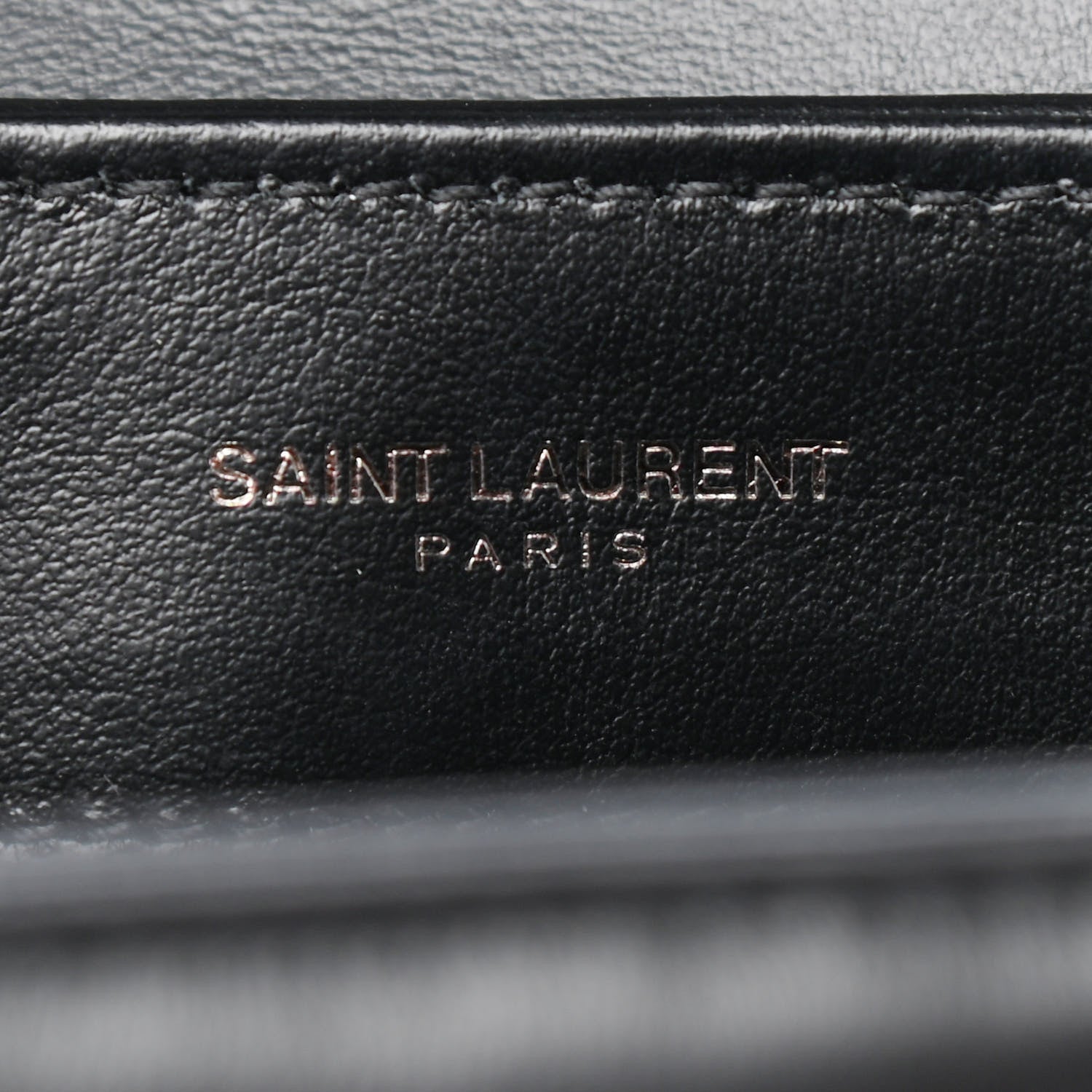 Saint Laurent Calfskin Y Quilted Monogram Toy Loulou Crossbody Bag Black 7 of 11