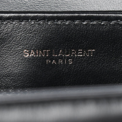 Saint Laurent Calfskin Y Quilted Monogram Toy Loulou Crossbody Bag Black 7 of 11