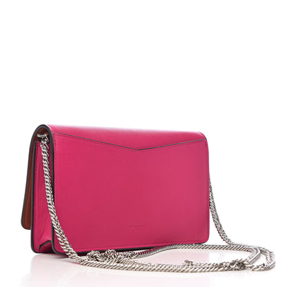 Givenchy Lambskin Emblem Chain Wallet Cyclamen 3 of 14