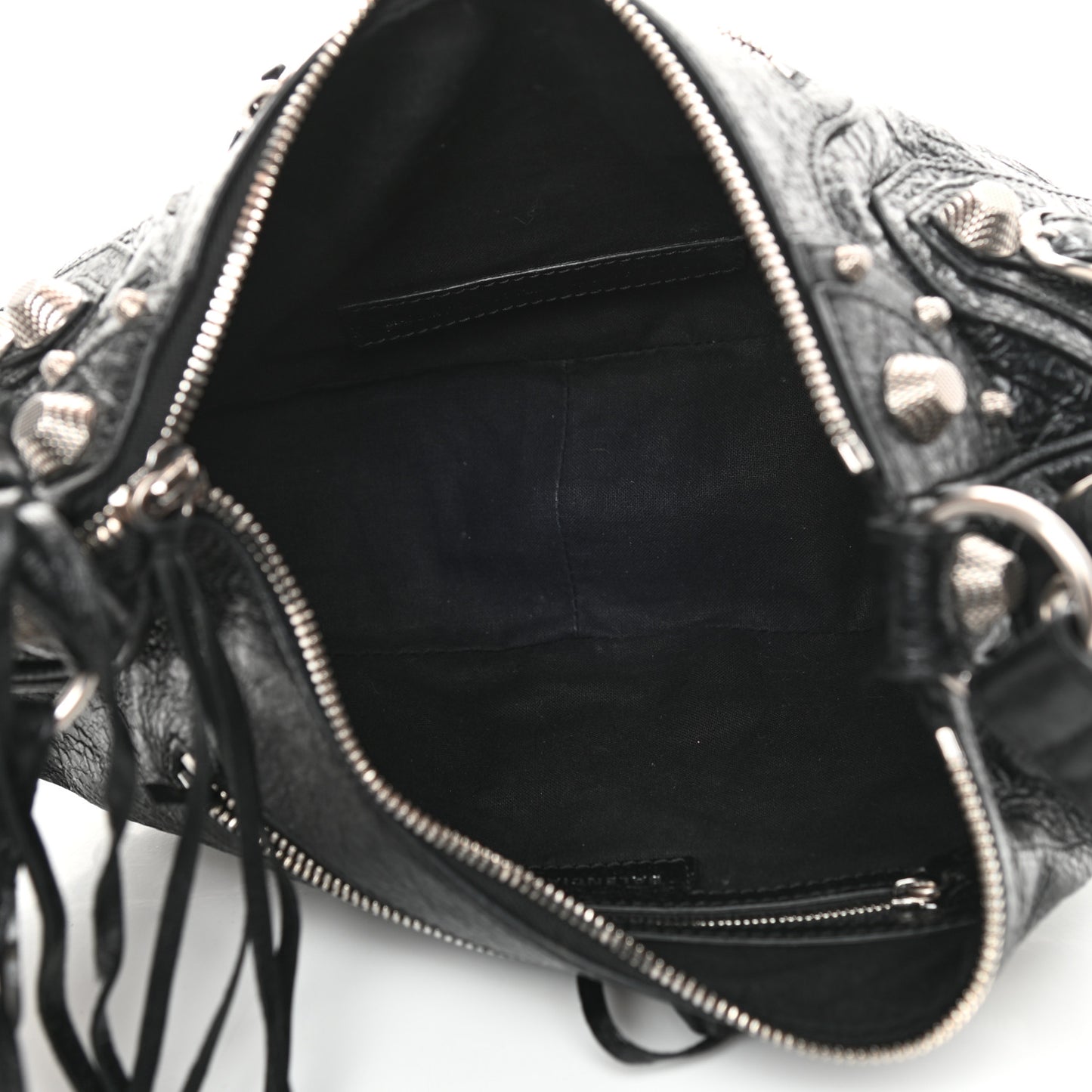 Agneau Arena Small Le Cagole Shoulder Bag Black