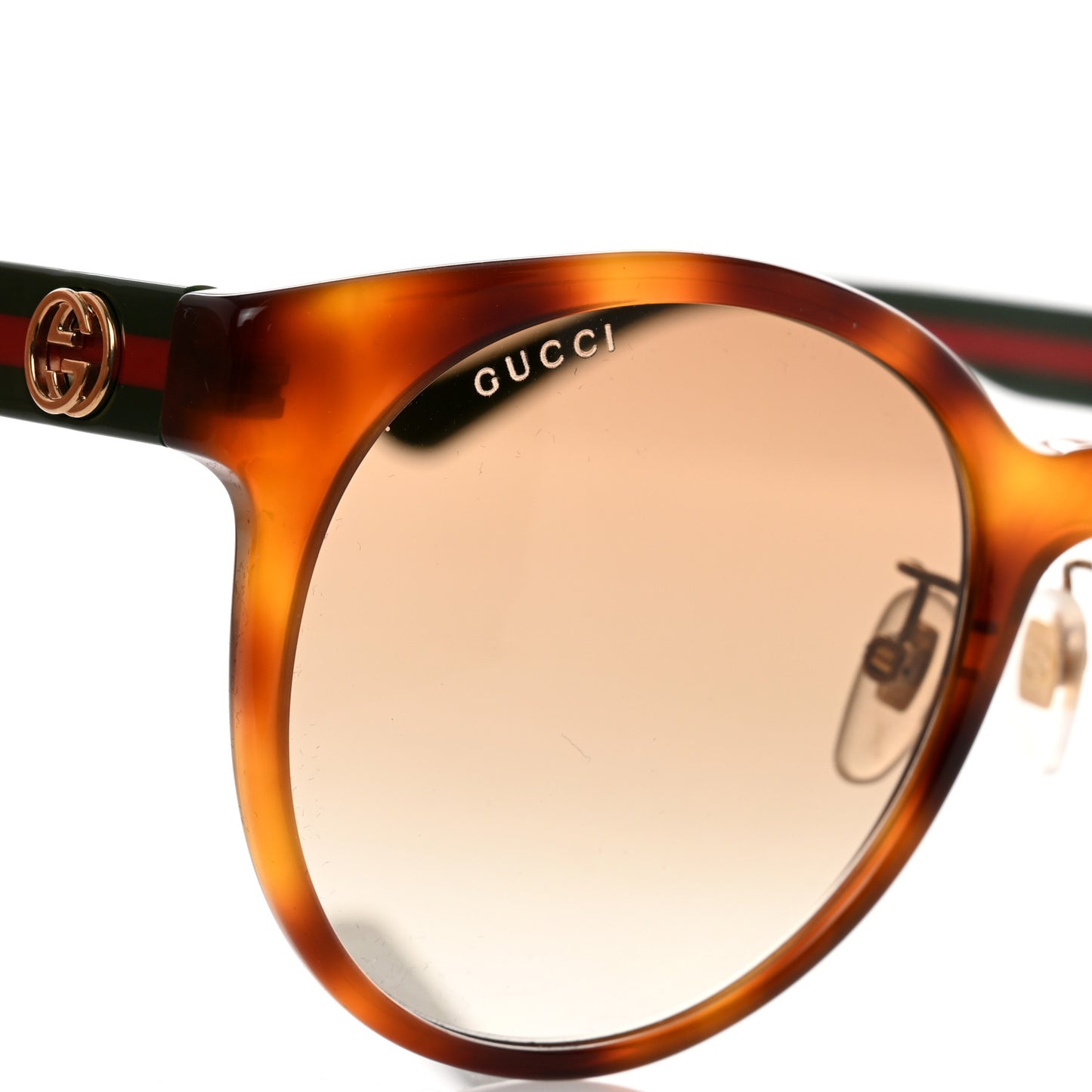 Acetate Round Eye GG Web Sunglasses GG0854SK Tortoise