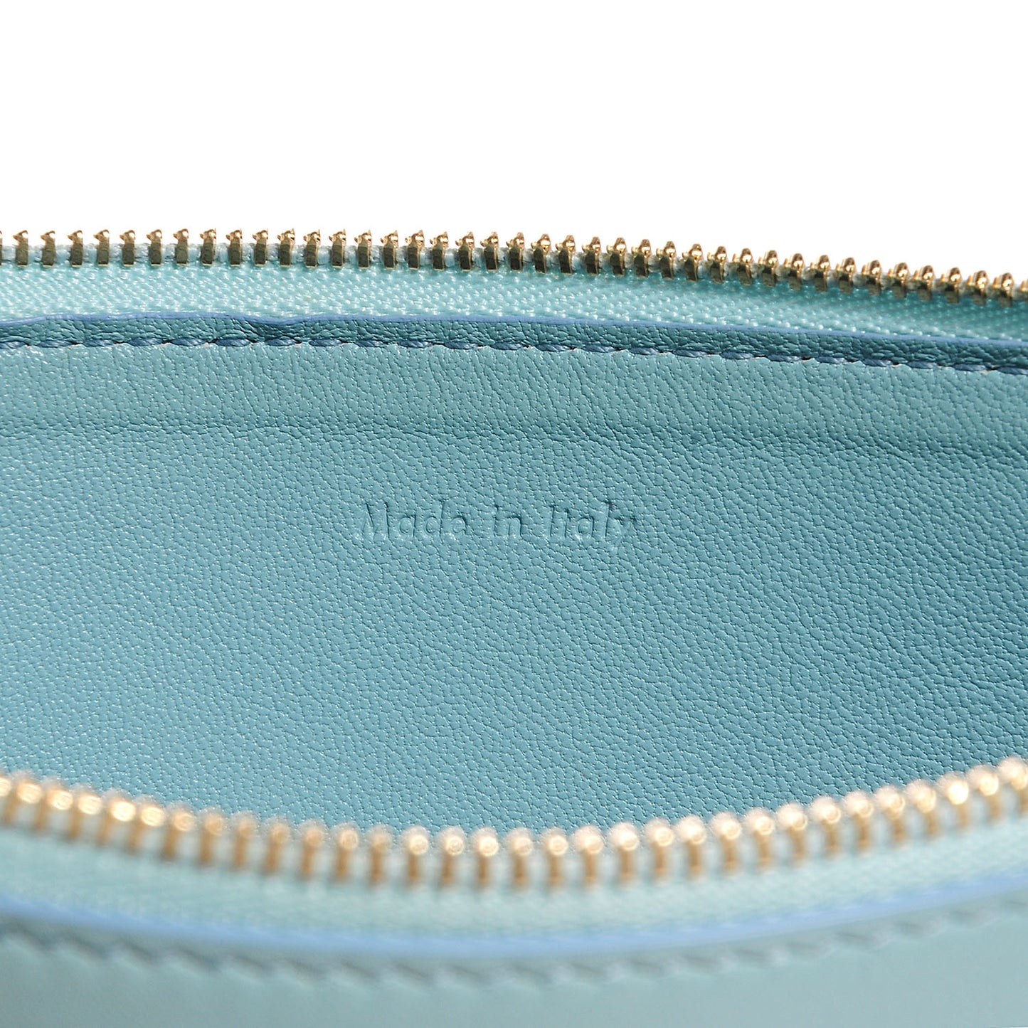 Smooth Lambskin Bi-Color Solo Clutch Pouch Glacier Black