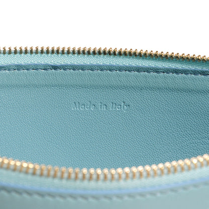 Celine Smooth Lambskin Bi-Color Solo Clutch Pouch Glacier Black 6 of 9