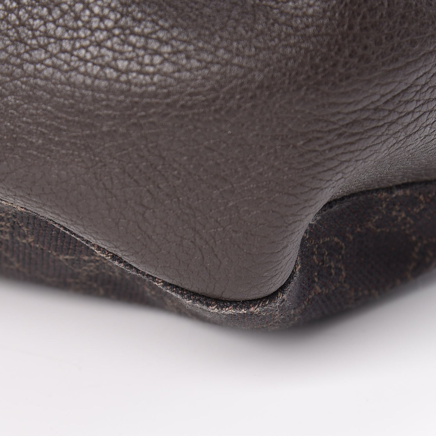 Monogram Calfskin Horsebit Classic Ring Hobo Dark Brown
