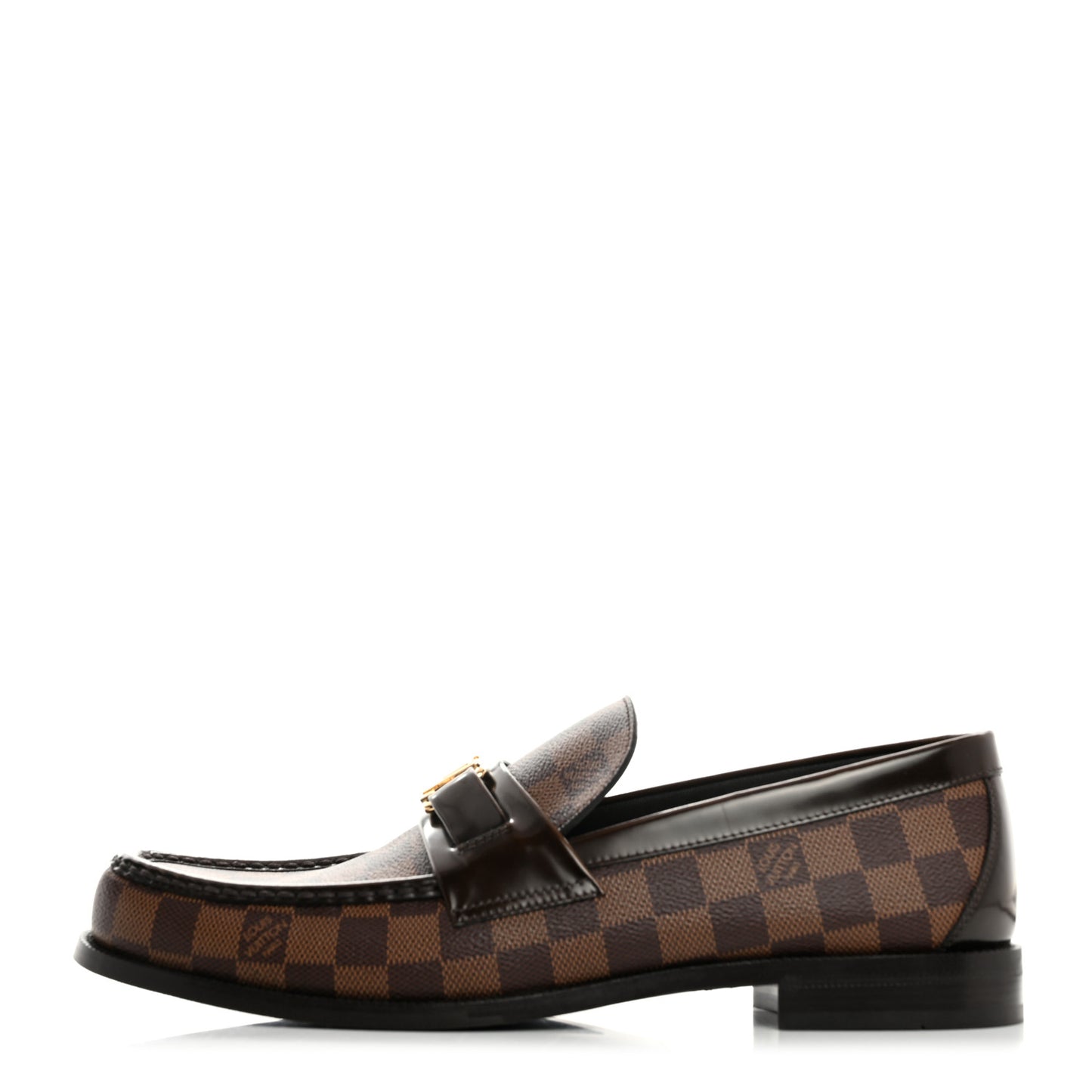 Damier Ebene Calfskin Mens Major Loafers 10.5