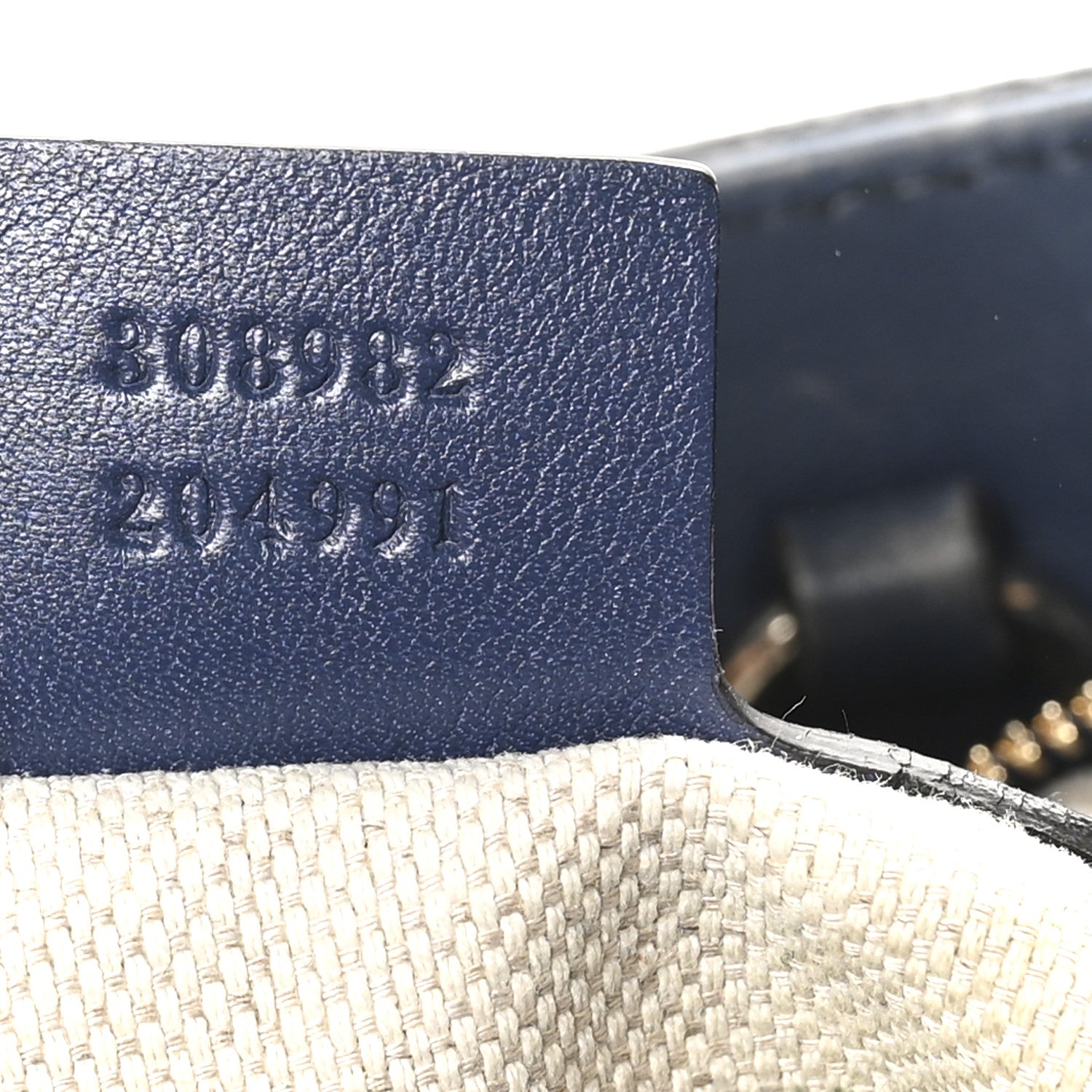 Gucci Vernice Naplack  Medium Soho Chain Shoulder Bag Uniform Blue 7 of 11