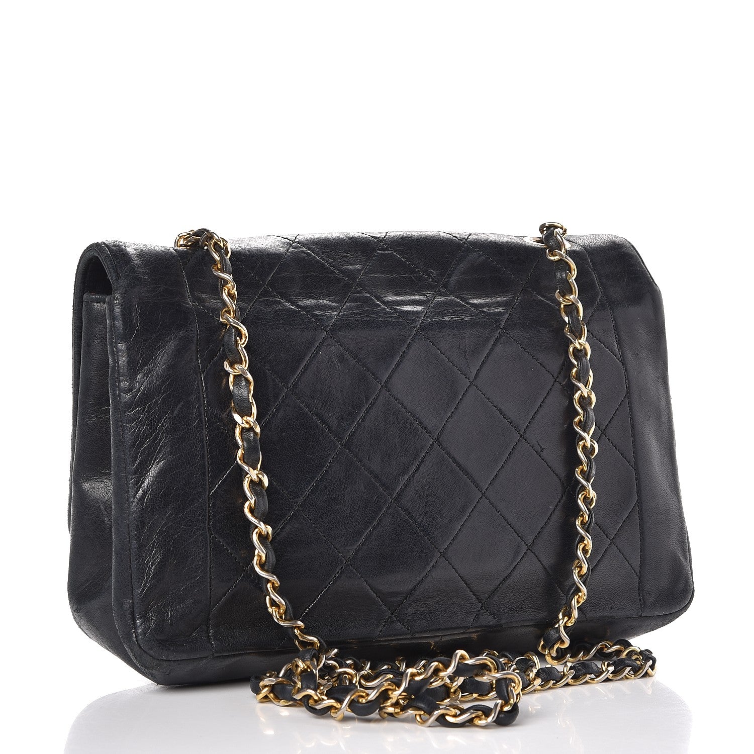 Chanel Lambskin Quilted Medium Single Flap Black 3 of 15