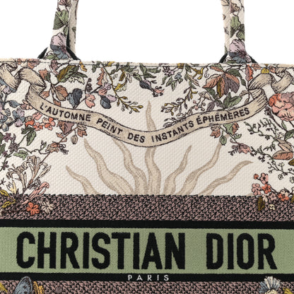 Christian Dior Canvas Embroidered Large 4 Saisons Hiver Soleil Book Tote Multicolor 8 of 10